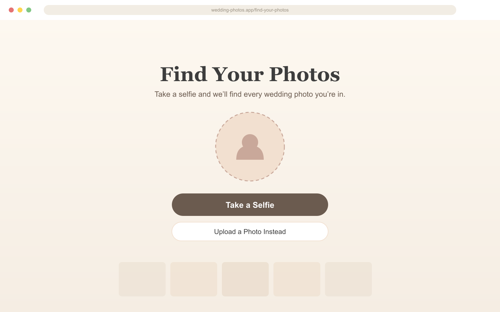 Wedding Photo Finder App